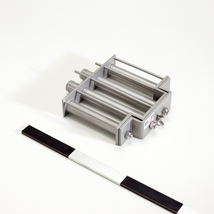 Magnet für den Fülltrichter einer Spritzgussmaschine (Temperaturbeständigkeit bis 120 °C) Dm. 200 mm
